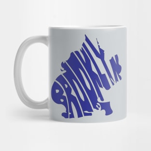 Brooklyn Blue Map Mug